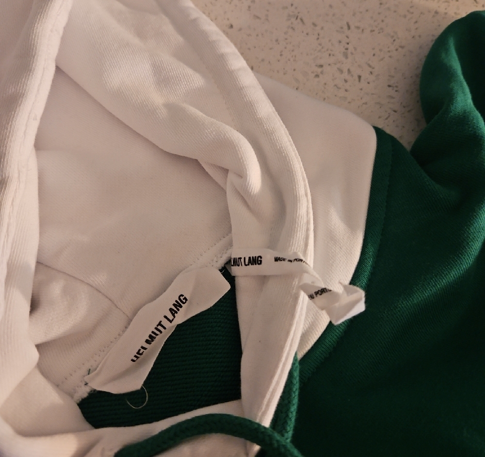 Helmut Lang Green and White Sweatshirt - Picture 2 of 6